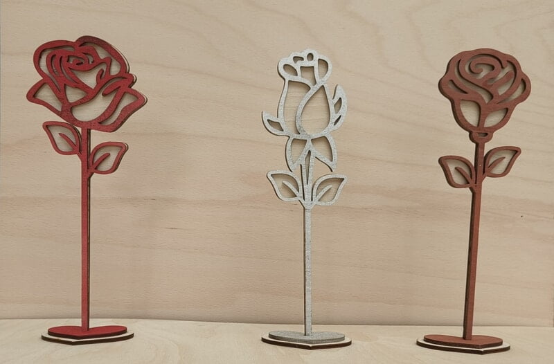 Zweilagige Blumen, Geschenk