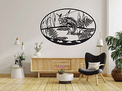 Fischen Sie mit einer Fliege